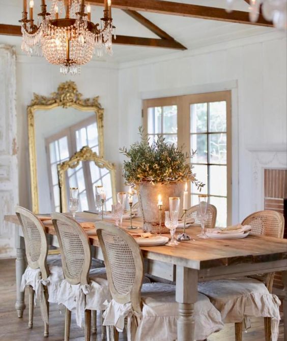 Comedor decorado Estilo Shabby Chic